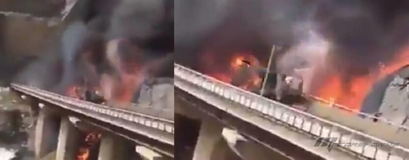 تصادم عنيف بين حافلة وصهريج نفط في السعودية