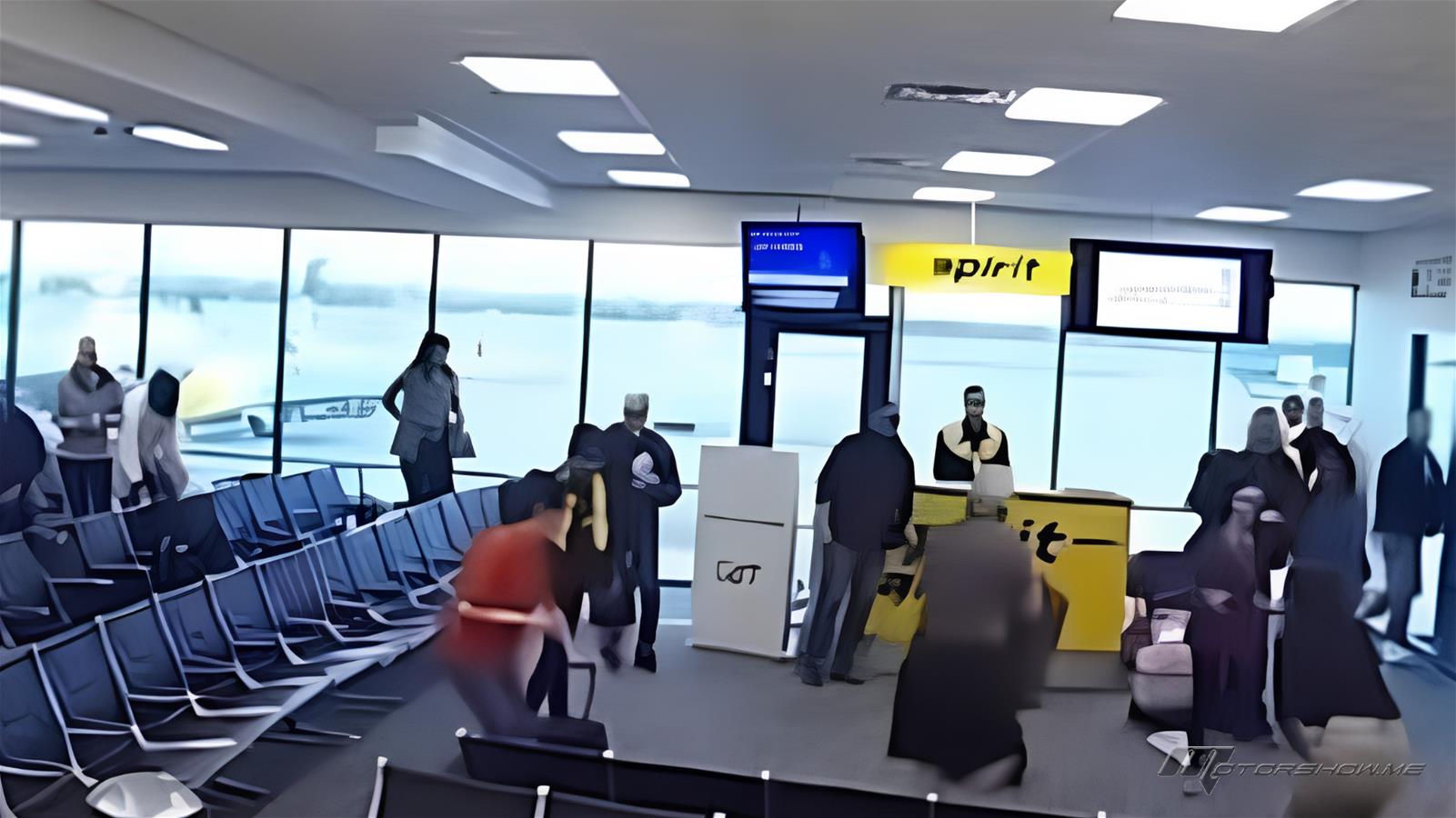 راكون يثير الفوضى داخل مطار نيويورك بعد سقوطه من سقف صالة انتظار!
