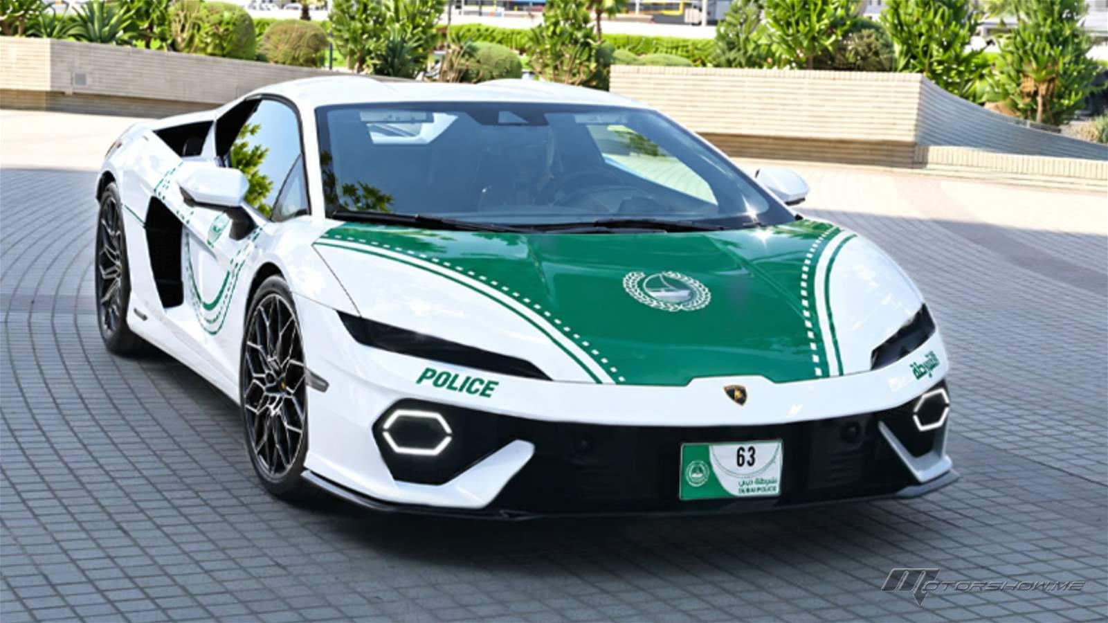 شرطة دبي تستعين بلامبورغيني تيميراريو الهجينة بقوة 920 حصاناً!