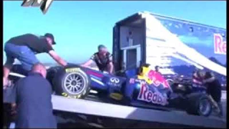 First roll-out on the Circuit of America by Red Bull Racing