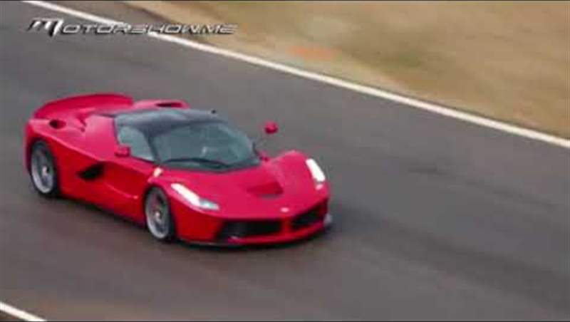  LaFerrari Hypercar extreme wet drive on MotorShow